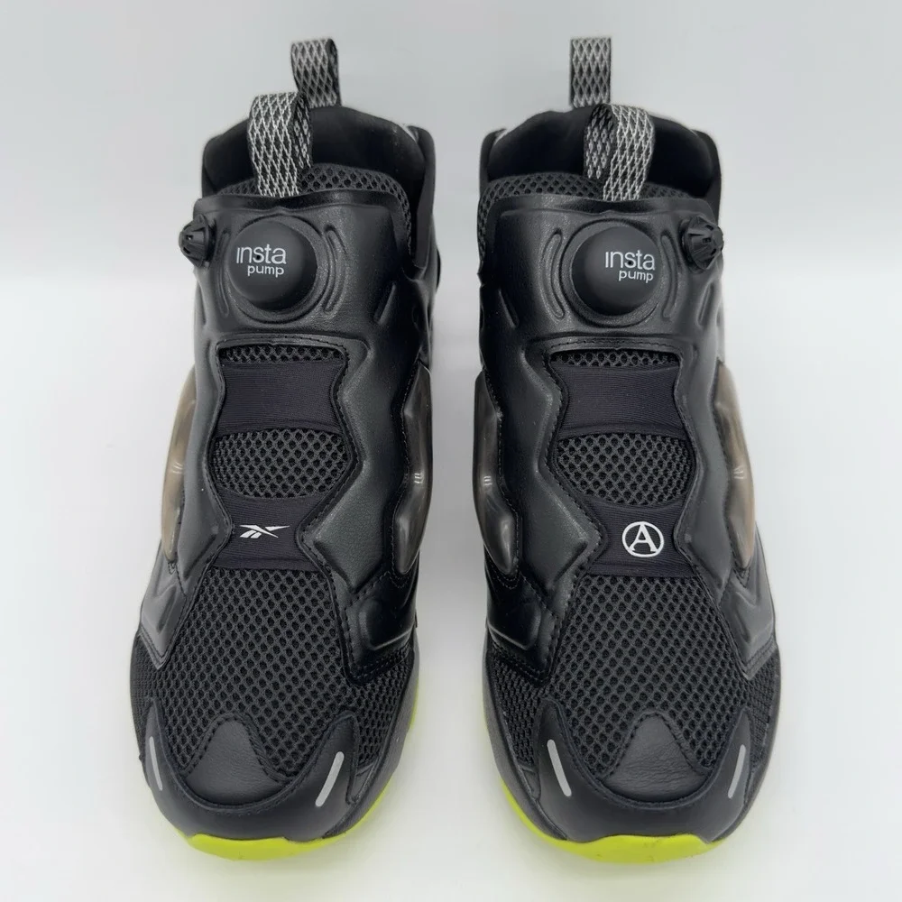 Reebok INSTAPUMP FURY 94 Running Shoes Men's Size 6.5‎ Blk/Gry/Lme